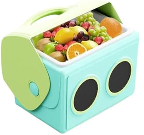 Nevera portátil for Exteriores, Altavoz Bluetooth y Nevera portátil en uno, Bolsa térmica rígida, Ideal for Fiestas, Playas y Viajes.