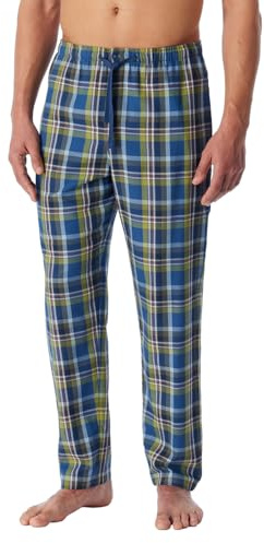 Schiesser Herren Schlafhose Lang Web - Mix + Relax - Organic Cotton Pyjamaunterteil (1er Pack)