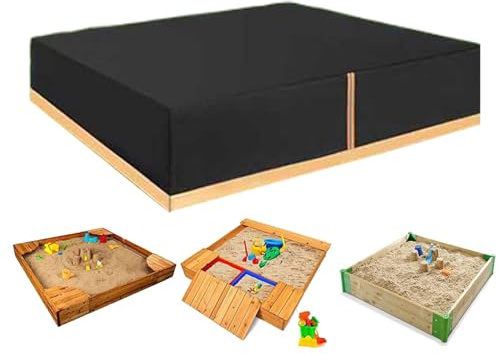 Abdeckung für Kisten, 210D Oxford-Gewebe, wasserdicht, Schutzmarkise für Graben | Sandkastenabdeckung für Kinder im Freien für Garten, Hinterhof, Außenbereich und