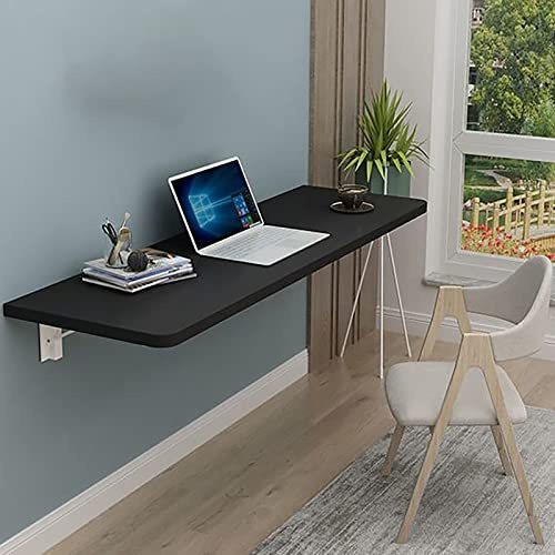 YCVAWEOD Klappbarer Wand montierter Tisch sparsamer Drop-Blatt Schreibtisch rustikaler, massiver Holzschwimmentisch für kleine Räume verstellbare Faltungsarbeitsstation ideal für Home Office LWX