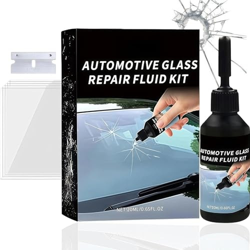 SeeHoo Quick Windscreen Repair Kit - 5-Minute Long-Lasting Glass Repair Liquid for All Crack Types on Windscreens, Windows & Mirrors, 1PCS