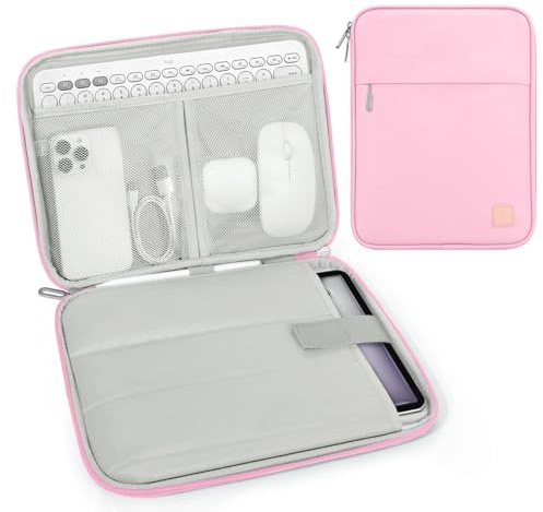 Dadanism 13 Zoll Tablet Tasche Hülle mit Polsterung, Blumen Rosa | für iPad Pro M5/M4 13, iPad Air M4/M3 13, iPad Pro 12,9, MacBook Neo/Air 13 2026, Galaxy Tab S10+ 12,4, Tab P12 12,7