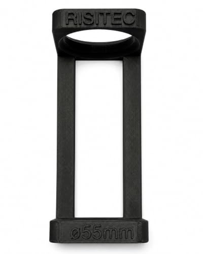 RISITEC Schalldämpferhalter Ø55 mm – magnetischer Halter für Waffenschrank mit 2 starken Magneten, schwarz
