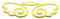 SKS Distribution® Cute Angel Wings Gold Auto Emblem Aufkleber Badge Aufkleber