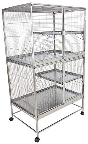 Cozy Pet Large Rodent Cage 12mm Bar Spacing for Rat, Ferret, Chinchilla, Degu or other Small Pets, Large Rodent Cage RC03