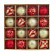 Valery Madelyn Christmas Baubles, 16pcs 8cm Red and Gold Shatterproof Giant Tree Balls Ornaments for Xmas Decoration