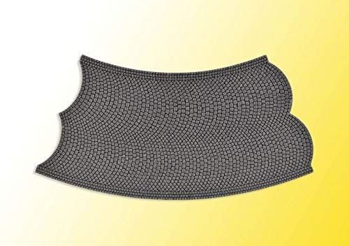 VOLLMER 48257 Straßenplatte Kopfsteinpflaster, 45°-Kurve