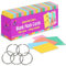 Star Right Blank Flash Cards: 2x3 Assorted Coloured Index Cards with Metal Binder Rings, Essential Revision Supplies, Study Cards, Creating Custom Flashcards, and More - Set of 1000