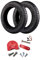 Myfuturshop® Pneus 10 pour trottinette Xiaomi M365, S1, Essential, Pro et PRO2 + Kit d'espace pour utiliser de grandes roues Rouge.