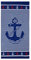 Sonia Originelli Strandtuch Anker Streifen Mikrofaser Handtuch Beach Maritim Farbe Anker im Seil