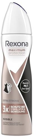 Rexona Maximum Protection Anti-Transpirant Spray Invisible mit Schutz gegen starkes Schwitzen und Körpergeruch 150 ml