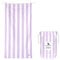 Dock & Bay Strandtuch - schnell trocknend, sandfrei - kompakt, leicht - 100% recycelt - inklusive Tasche - Cabana Light - Lombok Lilac - Extra Large (200x90cm, 78x35)