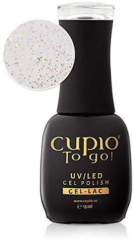 Cupio Nagellack-Decklack Rainbow Glow 15 ml Glitzernd und Glänzend Top Coat
