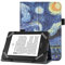 VOVIPO Custodia protettiva universale per kindle Paperwhite Kobo e-Reader da 6 pollici, custodia Folio con cinturino a mano compatibile con Kobo/Kindle/Tolino/Pocketbook/Sony 6 pollici-Starry Sky