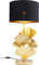 Kare Design Tischlampe Flores Gold, Tischleuchte, Desk Lamp, Ginkgo-Blätter Optik, Stahlgestell, Dekoleuchte, Nachttischlampe, Schreibtischlampe, kein Leuchtmittel inklusive, 62x30x30 cm (H/B/T)