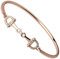 Pferdetrense, vergoldet, Zirkonia, einfacher Hakenverschluss, Charm-Armband, Reitsport, Schmuck, Glücksbringer, Geschenk für Pferdeliebhaber, Mädchen, Frauen, Teenager, S, Kupfer, Zirkonia