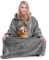 Winkcao Hoodie Decke mit Ärmeln und Kapuze Damen, Decken Hoodie Damen Extra Lang, Weiche Warme Riesen Flanell Kuscheldecke mit Ärmeln, Oversized Blanket Hoodie Tragbare Decke Für Drinnen und Draußen