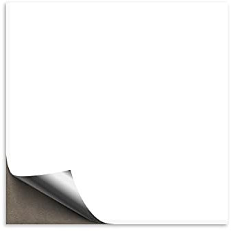 100 Stück Fliesenaufkleber weiß 15x15 cm glänzend, Klebefolie für Fliesen in Küche & Bad, Fliesen einfach überkleben mit selbstklebender Fliesenfolie in glanz Optik