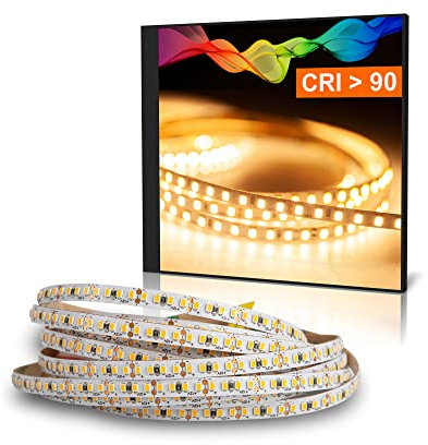Mextronic LED-Strip/LED-Streifen schmal (5mm), warmweiß, 12V (2700K)