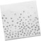 meioro Servietten für Hochzeitsfeier, Einweg-Cocktail-Papierservietten, 2-lagig Serviette, mit Roségoldfolie Polka Dot Konfetti für Abendessen Geburtstags dekoration(20 Stück, Whitepaper Silberpunkte)