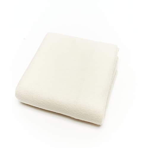 Pannolenci – Stoff aus weichem und leichtem Filz, ideal für Bastelarbeiten und Patchwork, Verkauf 70 x 100 cm, Farbe Creme 17