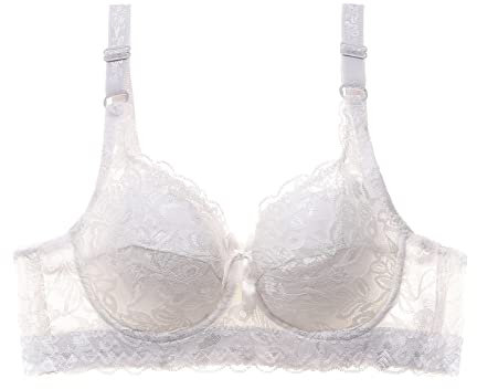 Dasongff Femmes Sexy Dentelle rassemblée Soutien-Gorge Sangles réglables Coupe du Sein sous-vêtements Body Gainant Plat String