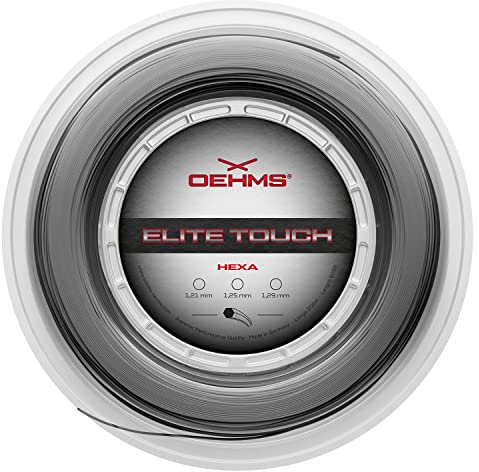 OEHMS Elite Touch Hexa | 200 m Spule | sechseckige Co-Poly-Tennisschlägersaite | Ø 1,25 mm (17)