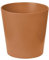 SMPLY. Macetero Decorativo Redondo de Cerámica para Plantas Interior y Exterior Ideal para Terrazas y Jardínes 19 x 19 cm Terracota