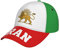 DABOYOZHZH Emblem des Irans Löwe und Sonne Flagge Baseballkappe Volldruck Erwachsene Herren Hut Patriotismus Fans Fußballkappen, schwarz, Einheitsgre