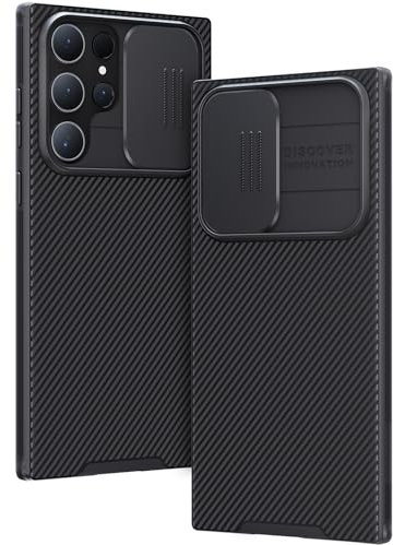 CloudValley für Samsung Galaxy S23 Ultra Hülle mit Kameraschutz, Schlanke Passform & Schützende Case, Kamera Schutzhülle Handyhülle für Galaxy S23 Ultra 5G 6.8 Zoll 2023 Release - Schwarz