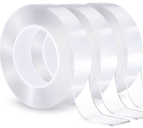 9M Doppelseitiges Klebeband Extra Stark Ablösbar, 1MM*2CM*3M Spurlos, Rutschfest, Wiederverwendbar, Doppelseitig Klebend Nano Klebeband