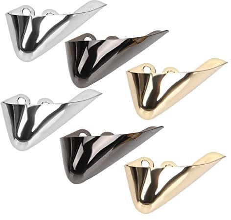 OHPHCALL 6pcs protector red bottom women’s shoe shoe protector covers shoes tips cap for rubber shoe covers shoe pointed cover boot High heel pointed shoes Metal