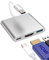 USB C to HDMI USB-A Type-C Adapter(3in1)Apple iPhone15 Pro Max Plus iPad Charger Splitter 3.0 OTG Cable TV Digital AV Port Converter Projector Monitor Sync Screen Compatible for Samsung Google LG PC