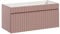 Mobile per lavabo Iconic Rose, 80 cm, mobile da lavabo sospeso, piano o lavabo incluso, colore rosa opaco (solo mobile)