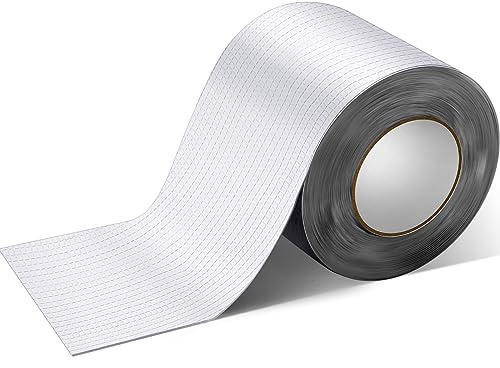 Sasylvia 15,2 cm x 10,4 m, selbstklebende Rolle, Dacheindeckung mit reflektierender Aluminium-Oberfläche für Metalldachplatten, Hausgauben, Dachschindeln und Veranda-Dachschindeln