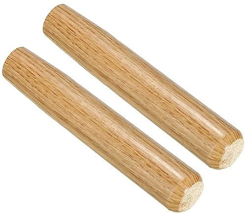 PATIKIL 7 Inch Wooden Shovel Handle, 2 Pack Garden Shovel Handle Replacement Hardwood Handles for Round Eye Hoe Shovel Trowel