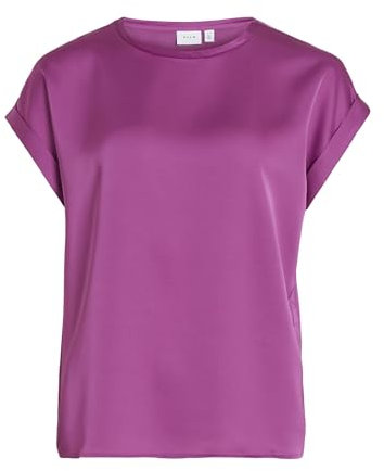 Vila VIELLETTE S/S Satin TOP - NOOS