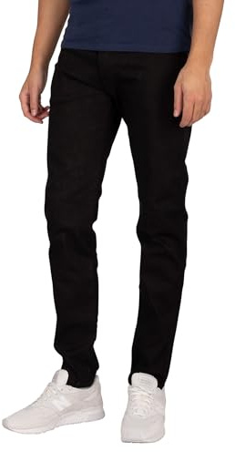 Replay Herren Jeans Anbass Slim-Fit Hyperflex mit Stretch, Schwarz (Black 098), 34W / 36L