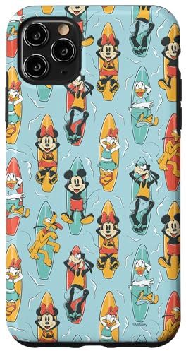 iPhone 11 Pro Max Disney Mickey Mouse & Pals Summer Beach Surfing Pattern Case