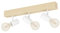EGLO Deckenlampe Townshend 3, 3 flammiger Vintage Deckenspot im Industrial Design, Retro Lampe aus Stahl und Holz, weiß, braun, E27 Fassung, FSC zertifiert