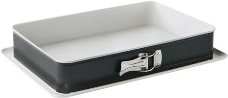 Betty Bossi - Springfrom - 4,5 Liter - Schnittfest Rechteckig - 3 in 1 Springform - Rand mit Schnalle und Antihaftbeschichtung - Schnitt- und kratzfester Boden - Backen Servieren Schneiden
