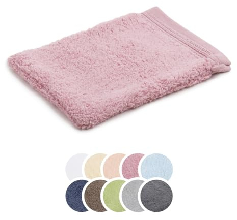 liebling Waschhandschuh luxuriöse Baumwolle Zero Twist, Serie Lille, 600 gr. / m², 16 x 21 cm, 60 Grad, Ultra weich, saugstark, Farbe: Altrosa
