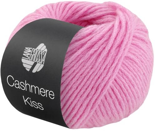 LANA GROSSA Cashmere Kiss | Edle Merino-Kaschmir-Mischung | Handstrickgarn aus 70% Schurwolle (Merino superfein) & 30% Kaschmir | 25g Wolle zum Stricken & Häkeln | 70m Garn FB 119