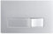 SPARES2GO Luxury Concealed Toilet Cistern Flush Plate Kit for Wall Hung Frame (Chrome Silver, 245mm x 165mm)