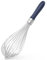 U-Taste Fouet de cuisine de 30cm: Fouet à ballon en acier inoxydable 18/10, grand batteur à œufs avec 12 fils hautement flexibles et poignée en silicone pour fouetter crèmes sauces (Bleu nuit)