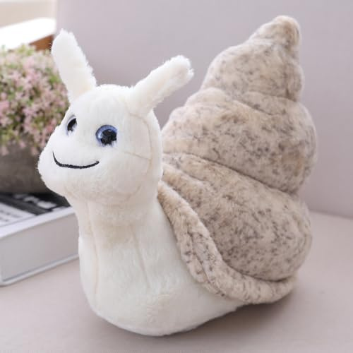 Xshelley 25 cm Schnecke Gefüllte Tier Plüsch Kissen, Nette weiche schlafende Schnecke Plüsch Spielzeug, für Kinder Geburtstagsgeschenke Cartoon Puppe