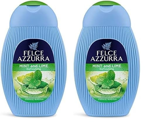 Mint and Lime Felce Azzurra for Unisex 8.4 oz Shower Gel (Paquete de 2)