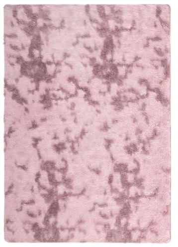 vidaXL Teppich Shaggy Hochflor Altrosa 120x170 cm Polyester, Teppich, Schlafzimmerteppich, Teppich Modern, Wohnzimmerteppich, Flauschiger Teppich