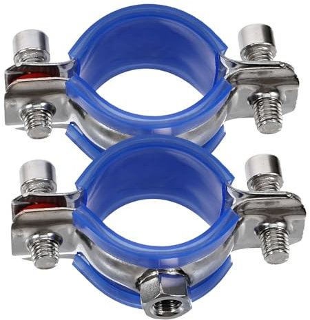 HOMSFOU Edelstahl Rohrschellen 2 Stück Verstellbare Befestigungsschelle Für Rohre 38-40mm Wand Und Deckenhalterung Hochleistungsfähig Einfache Installation