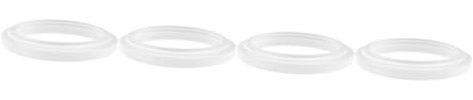 Angoily 4pcs Coffee Machine Accessories Cooker Sealing Ring Pressure Cooker Beautiful Coffee Maker Ninja Coffee Maker Prier Gasket Seal Plug Hose Coffee Machine Steam Ring White Silica Gel